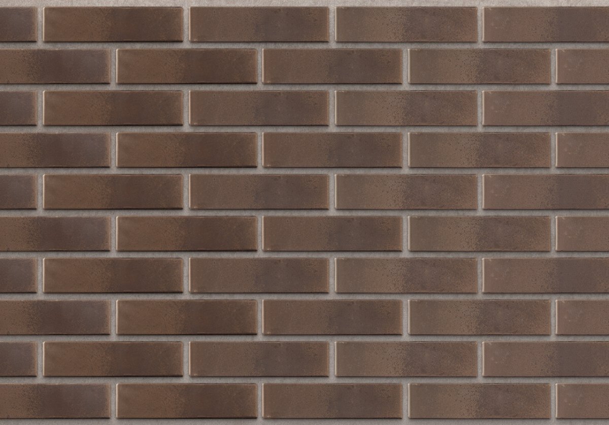 Облицовочный кирпич Славянский кирпич Гамбург-bunt (коричневый) - 250x120x65 мм  